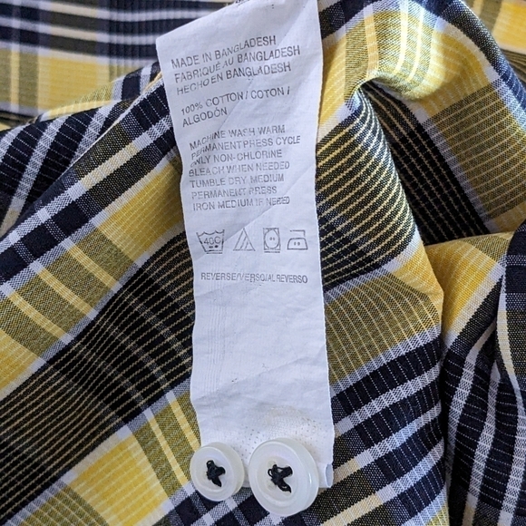 Izod Plaid Button Down Shirt XL - Picture 5 of 5
